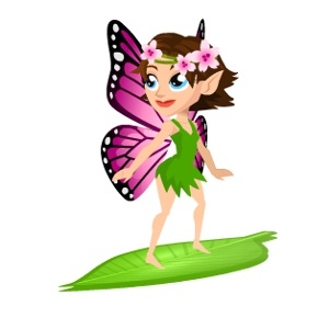 Mina the Butterfly Pixie Surfer